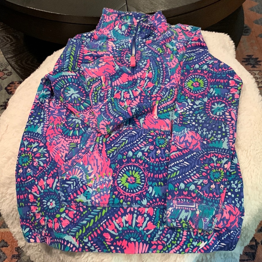 Lilly Pulitzer Girl’s Quarter Zip XL